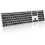Backlit Bluetooth Keyboard for Multi Devices - Slim Full Size Rechargeable Keyboard Illuminated 1