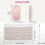 Rechargeable Wireless Keyboard & Mouse Combo, Compatible with iPhone, iPad, Samsung Tablet, Android, Windows 6