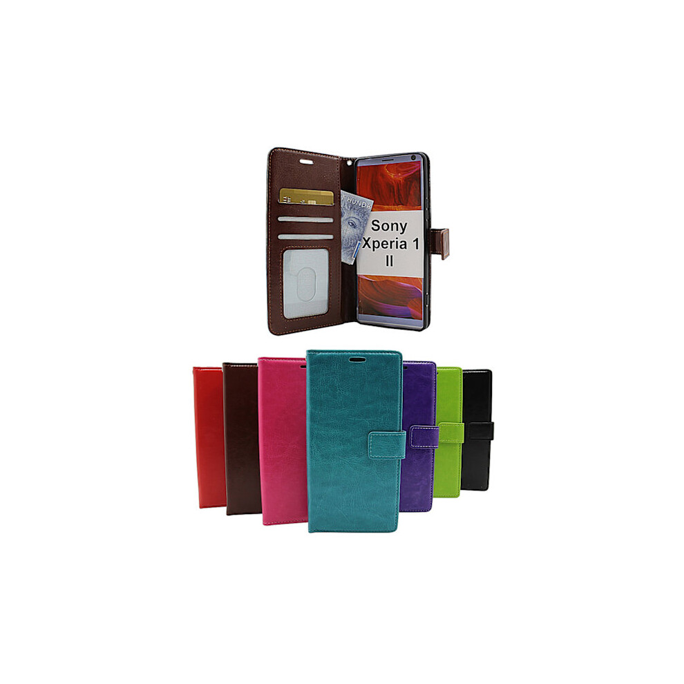 Crazy Horse Wallet Compatible With Sony Xperia 1 Ii (Xq-At51) Black 9085618720534