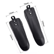 Kids Bike Mudguards PVC Plastic Front & Rear Fender Kit For 12-20 Inch Bicycle
