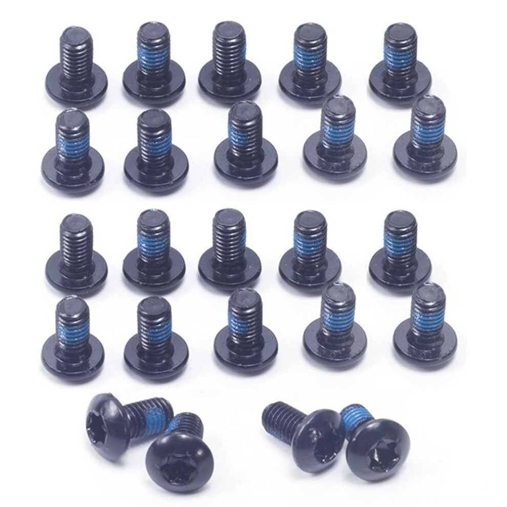 Hongdi Mtb Mountain Bike Stainless Disc Brake Rotor Bolts 24 Pc M5 X 9Mm, T25 Torx 9085618721234