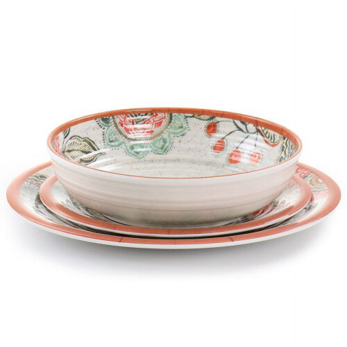 Elama Ester 12 Piece Melamine Dinnerware Set 1