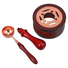 1 Set Wax Seal Stove Furnace Melting Spoon Wax Melting Warmer Spoon Stamp Handle Kit