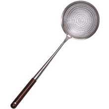 Stainless Steel Skimmer Spoon 13 Inch Long Handle for Quick Fat Separation and Hot Pot Straining