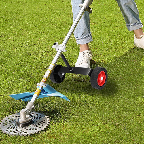 Wheel Attachment for Weed Eater with Adjustable Support, Stable TStructure, Fits 1.1in Trimmers 2