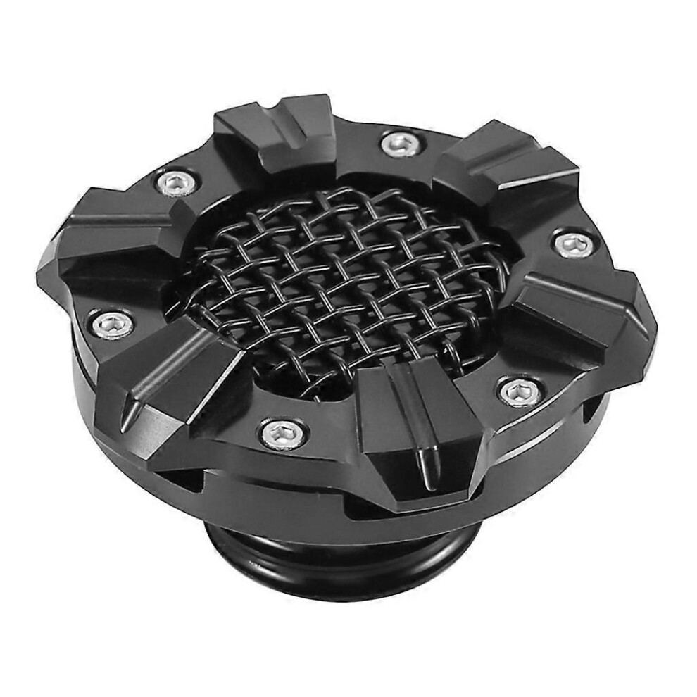 (As Show, Black) Motorcycle Fuel-Gas Tank Decorative Oil Cap Motorbike Accessory Repairing 5213747885327