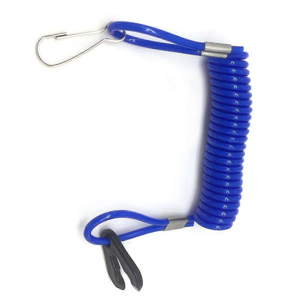 (As Show, Red) Marine Outboard Engine Motor Kill Urgent Stop Switch Safety Tether Lanyard Rope 3364096786413