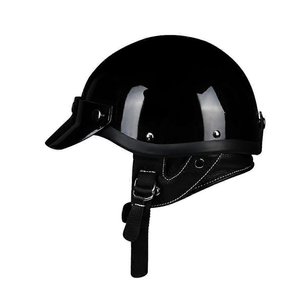 (L, Subblack) Motorcycles Helmet With Safety Goggles Jet Helmet Scooter Helmet Moped Helmet 5213747815997