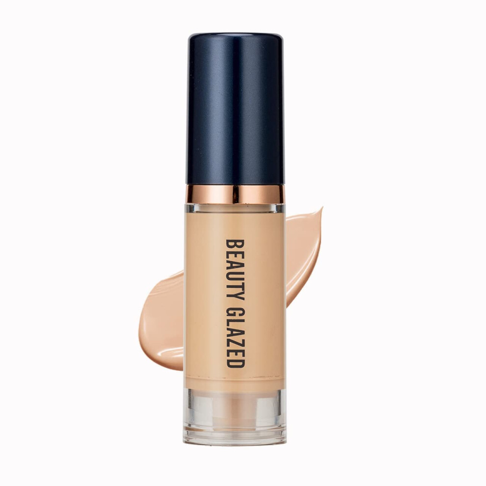Full Coverage Liquid Foundation Shade 06 with Corrector for Flawless Natural Finish