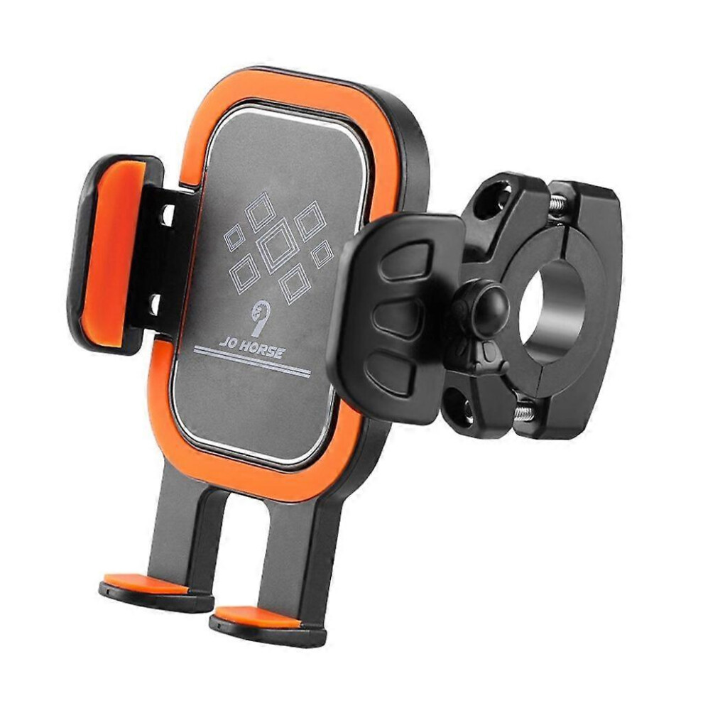 (2, Black) Bike Phone Mount Bike Phone Holder Universal Bikes Motorbike Mount Aluminum- 3242242625994