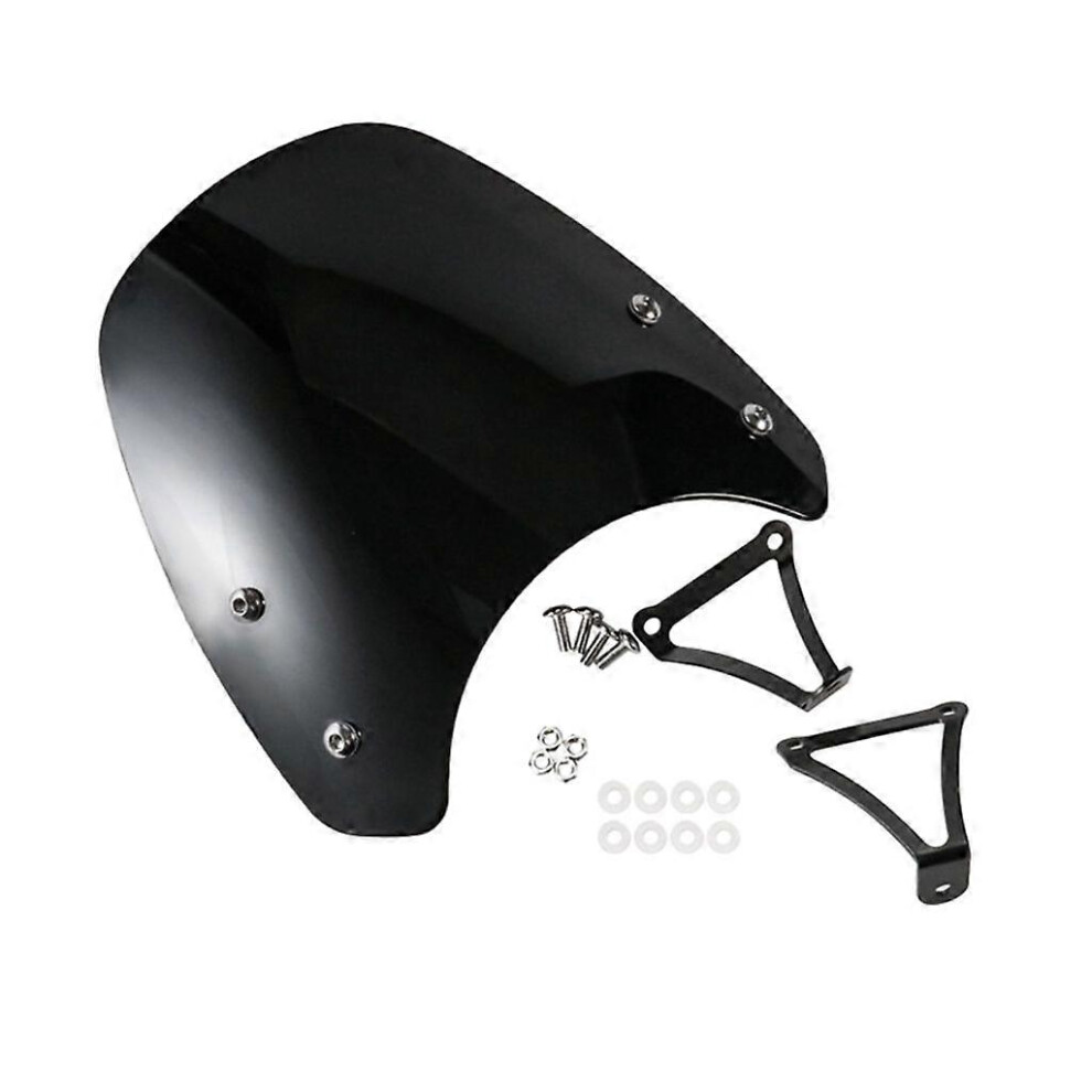 (As Show, Black) Motorcycle Windshield Wind Deflector Windscreen For Cb650r 5213747879227