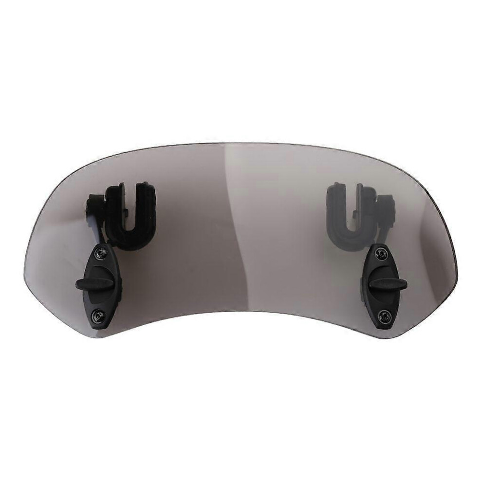 (As Show, Small Transparent) Universal Motorcycle Cruiser Windshield Windscreen With Mounting Kit 5213747886195