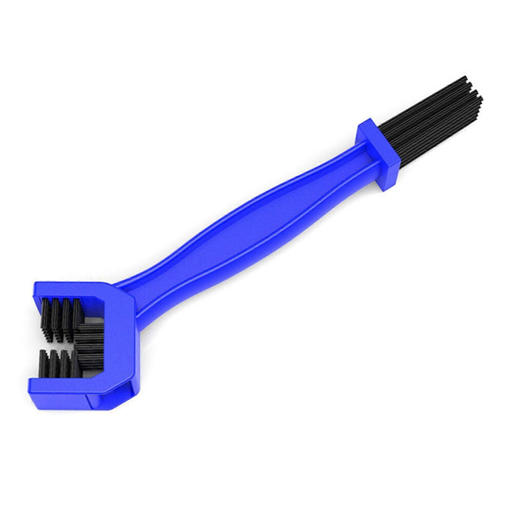(As Show, Blue) Motorcycle Bicycle Chain And Gears Brush Cleaner Bike Maintenance Cleaning Tool 3364096780930