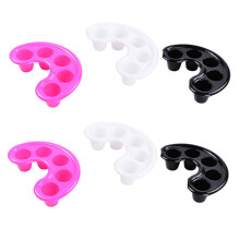 6pcs Manicure Soak Bowl Set for Acrylic Nail Removal and Cuticle Softening Home Salon Use White Rosy