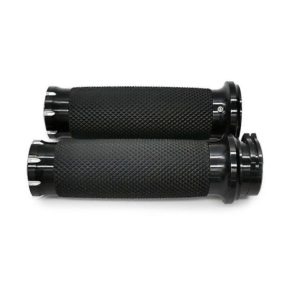(As Show, No Logo) Upgraded Hand Grip Set Durable Metal Handlebar Grips Motorcycle Modification 3242242615469