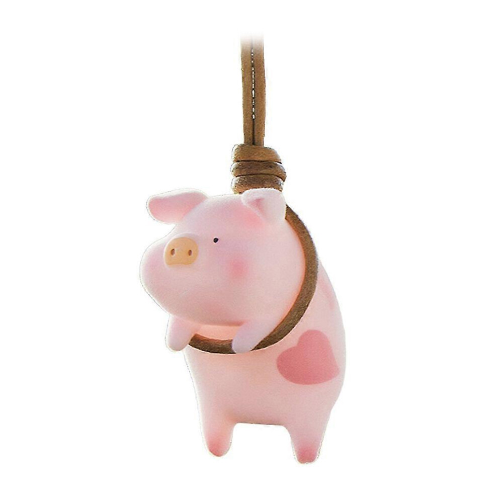 (As Show, F) Swing Lucky Piggy Hanging Accessories Ornament Auto Interior Decorations Gift 3242242691265