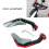 (As show, Blue) Motorcycle Handguards Shield Guards Windshield Hand Wind Protection Cover 2