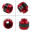 (As show, Orange) 2pc Motorcycle Frame Crash Pads Engine Case Sliders Falling Protector Universal 3