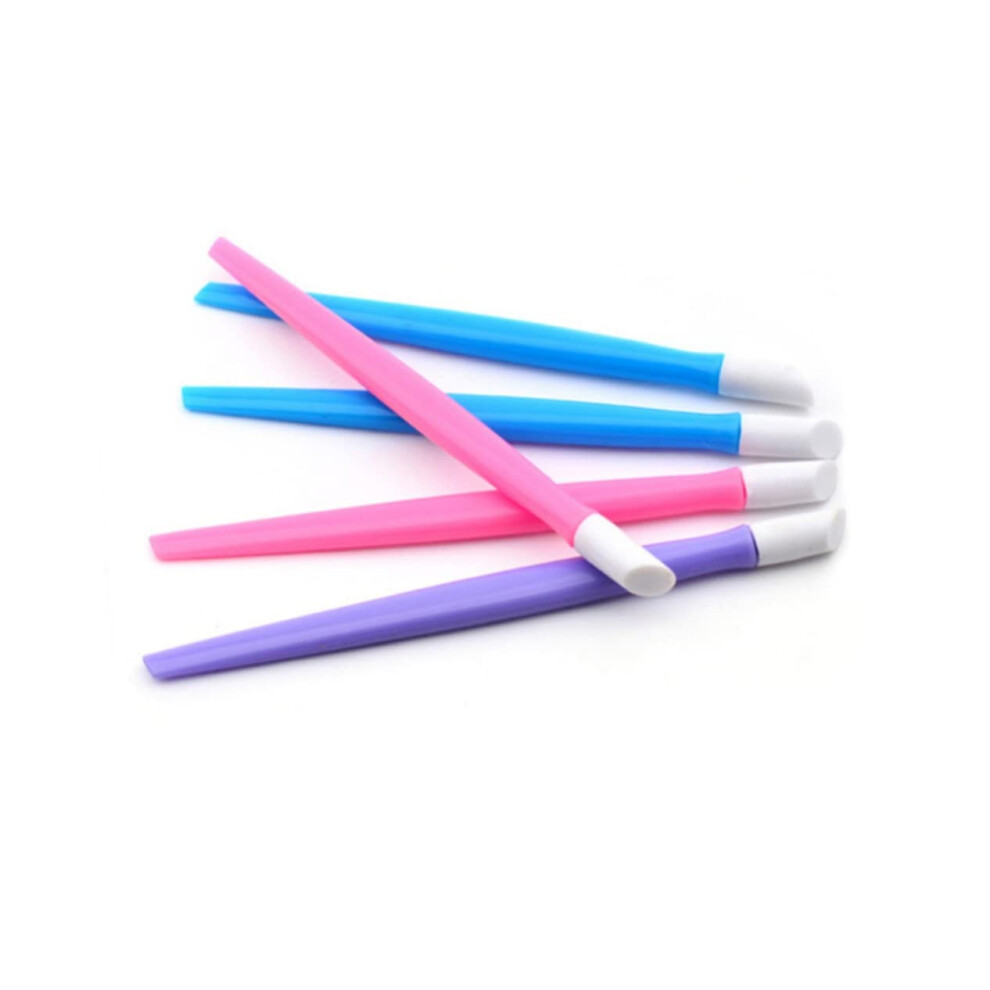 50pcs Silicone Cuticle Pusher Nail Art Tools Set for Precise Manicure and Gentle Cuticle Care