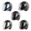 (As show, Colorful) Motor Open Face Helmet Visor 3-snap Design for Scratch Resistant UV Protected 2