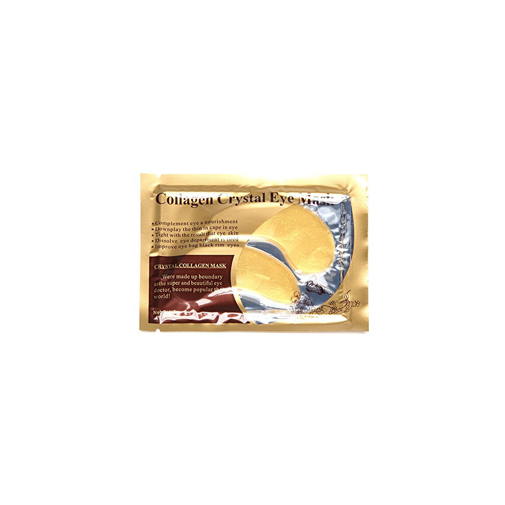 Gold/Dark 24K Collagen Eye Mask For Circles Puffiness Wrinkles With Deep Hydration