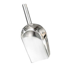 Large Stainless Steel Ice Scoop with Ergonomic Handle for Kitchen, Bar, Flour and Coffee Beans