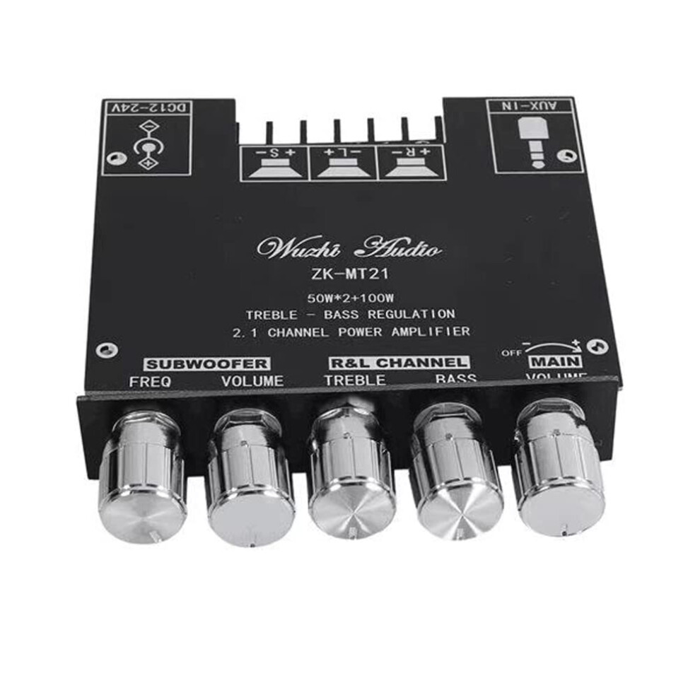 Bluetooth Power Amplifier 2.1 Channel Aux Dual Input Power Subwoofer For 20100W Speakers 9455672525916