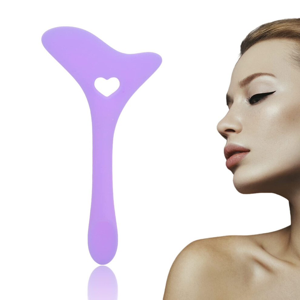 Cream Reusable Silicone Eyeliner Stencil Guide Tool With Eyeshadow Shield And Applicator