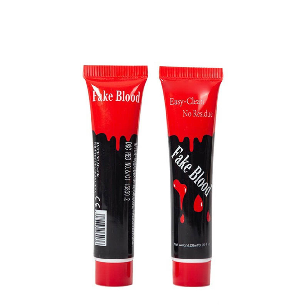 Halloween Fake Blood Spray 28mL for Special Effects Makeup, Realistic Splatter Body Paint, Vegan