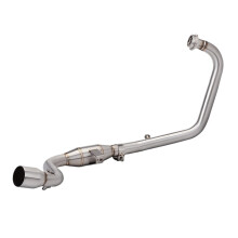 Motorcycle Slip On Exhaust 51mm for Suzuki GIXXER155 GSX150F SF155, Heat and Corrosion Resistant Stainless Steel