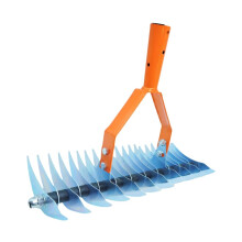 Adjustable Lawn Dethatching Rake 170cm Stainless Steel Thatch Remover with Ergonomic Grip