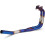 Titanium Motorcycle Exhaust Header Pipes Boosts Engine Power with HeatTreated Blue Finish 2