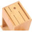 Bamboo Knife Block Organizer with Ventilated Drying Surface and NonSlip Base for Kitchen Storage 4