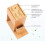Bamboo Knife Block Organizer with Ventilated Drying Surface and NonSlip Base for Kitchen Storage 2