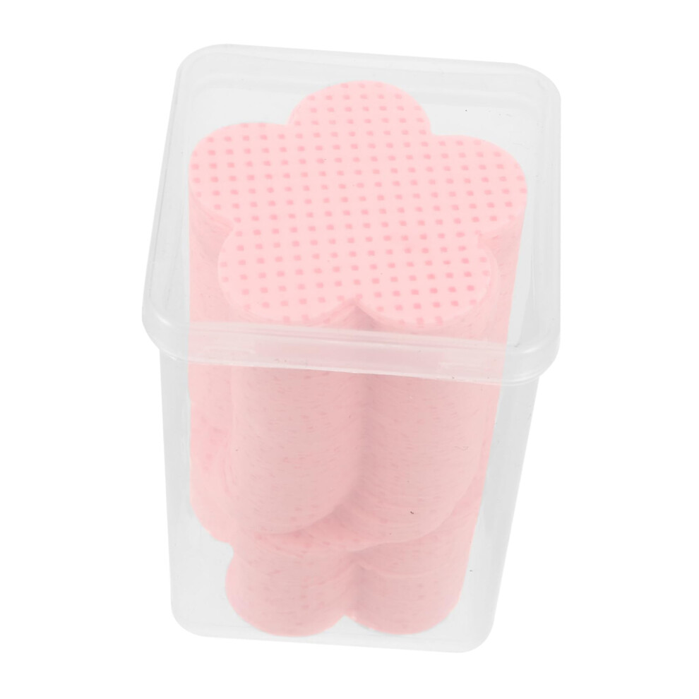 Heart Shaped Nail Lint  Wipes 200 Sheets Gel Nail Polish Remover Pads for Salon and Home Use