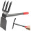 Weeding Tool Dual Head with NonSlip Handle BendProof AntiRust Garden Weed Puller for Yard 4