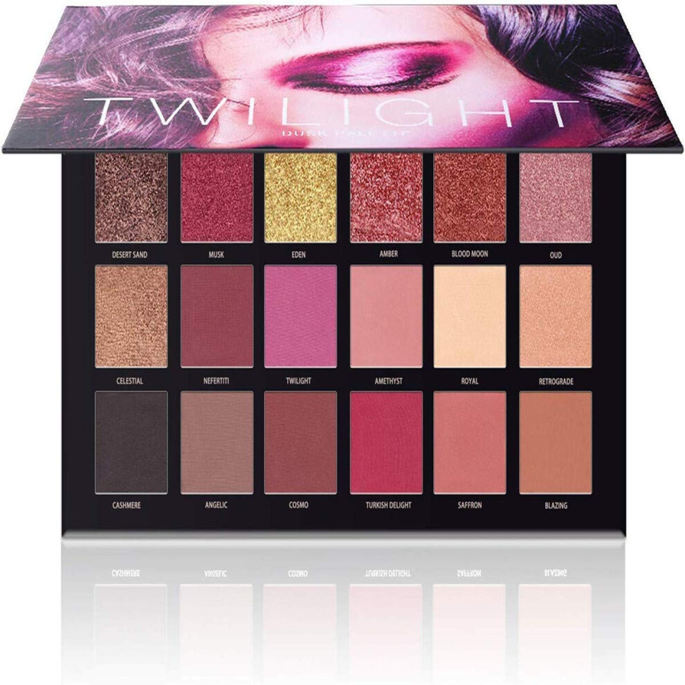 Eyeshadow Palette 18 Colors Matte and Shimmer Pigmented Long Lasting Smokey Eye Makeup