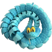 Zootopia 3D-gedrucktes Gary-Schlangen-Spielzeug PLA Cartoon-Regaldekoration Leichtes Geschenk