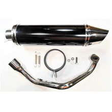 125cc Scooter Exhaust  Performance Boost Black Finish for Jonway Gator YY125T12