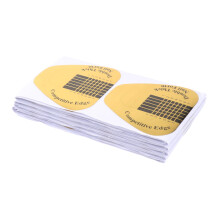 100pcs Double Thick Nail Forms for Acrylic Extensions and UV Gel, SelfAdhesive Wide Thumb Fit