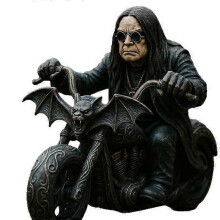 Dark Prince Ozzy Resin Handgemachte-gotische Rocklegende Desktop-Dekoration
