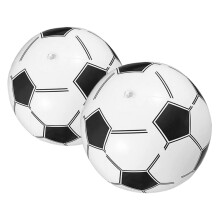 2pcs Inflatable Soccer Balls for Kids PVC Beach Soccer Ball 16 Inch Safe Smooth Surface Pool Party