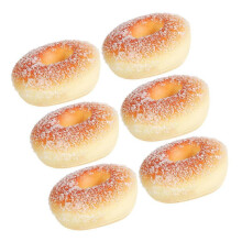 Chocolate PU Künstliche Donuts zur Ausstellung 6Pcs Realistische Donut-Requisiten