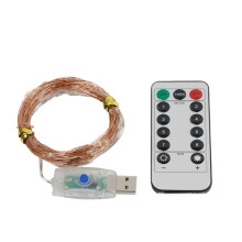 BHXYSGD LED String Lights 20M 200LED USB Plug In, RF Remote Control, Warm White, Fairy Light Strip Compatible with Christmas Party Wedding Garden