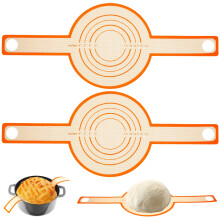 Duety 2Pcs Silicone Bread Sling for Dutch Oven, Non-Stick Baking Mat with Long Handles, Heat Resistant & Reusable Sourdough Bread Sling