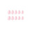 24 pcs False Nails Short Almond French 3