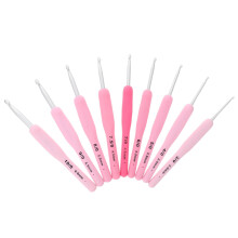 9 Pcs Crochet Sewing Pins Swing Hooks Sweater Pink Aluminum