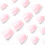 24 pcs False Nails Short Almond French 4