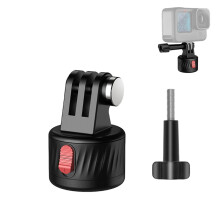 Camera Base Adapter with Quick Screws & Suction Mount, Compatible with 10/9/8/7 Cameras (Screw and Screw-Free, 1/4" Quick Mount)