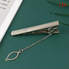 RSAMD New Men Silver Necktie Tie Clip Stainless Steel Plain Clasp Bars Pins Cl CA-12#